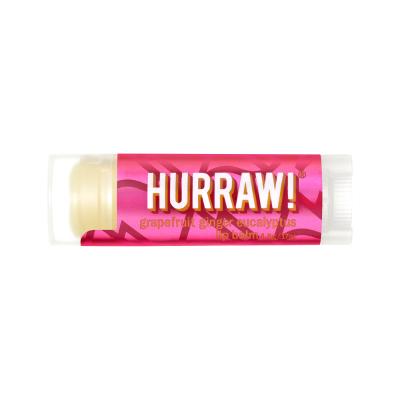 Hurraw! Organic Lip Balm Grapefruit Ginger Eucalyptus 4.8g